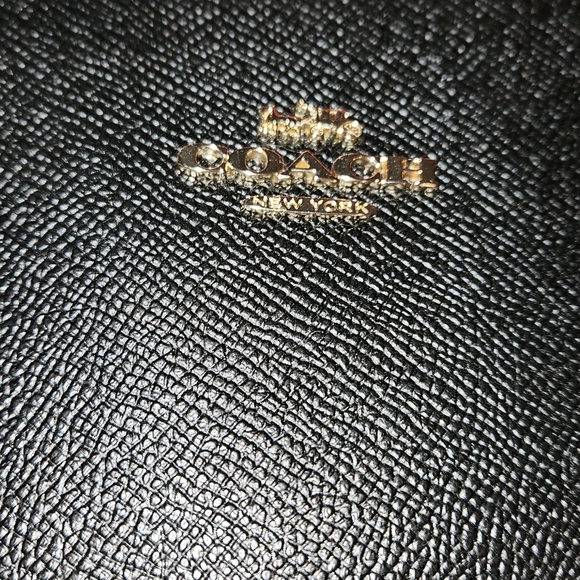 Coach Black Leather Tote Bag - Picture 4 of 11